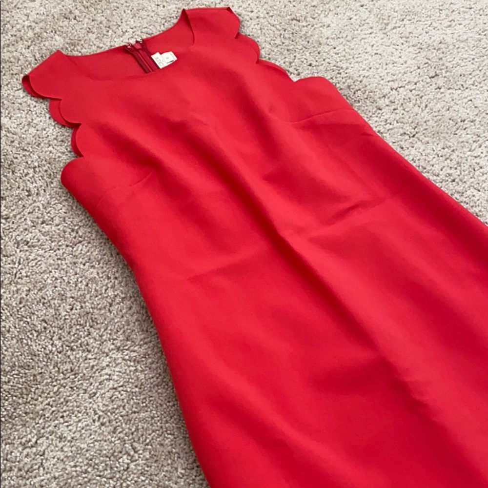 J..Crew Pink Scalloped Dress (sz 0)